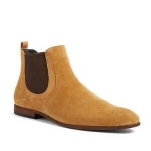 The Rail Brysen Chelsea Boot Leather Suede Tan Boots Nordstrom Mens size 44M